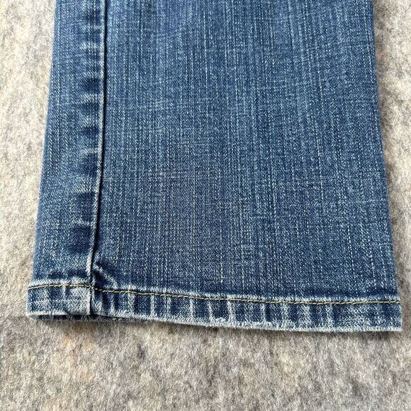 Levis 505 Straight Leg Jeans Womens 12M Blue Denim Mid Rise Zip Fly 5-Pockets - Picture 11 of 16